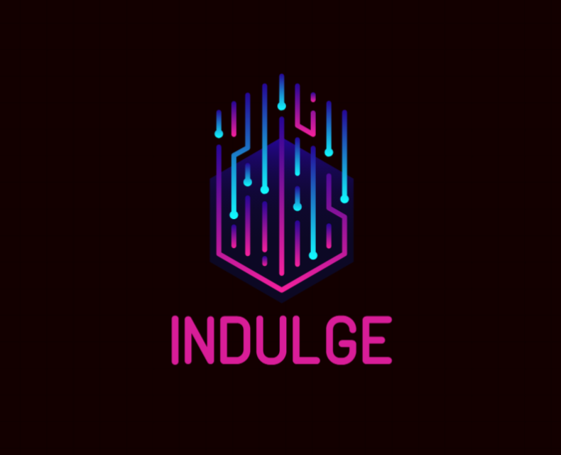 A futuristic digital swirl background with pink, purple, and blue circuits.